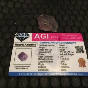 Over 55 Carat Certified Natural Ametrine - liquidating supplies